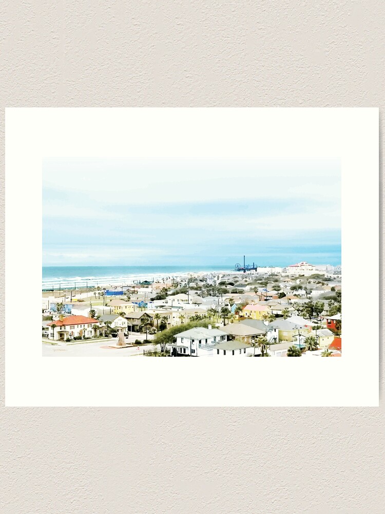 Alternate view of Galveston Coast Art Print