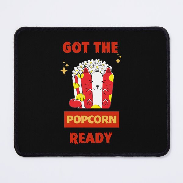 Item preview, Got The Popcorn Ready - Funny Popcorn cat shirt for Movie and sport fans designed and sold by 5lav.
