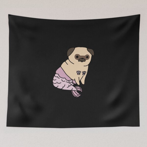 Item preview, Mer Pug designed and sold by JayAtwood.