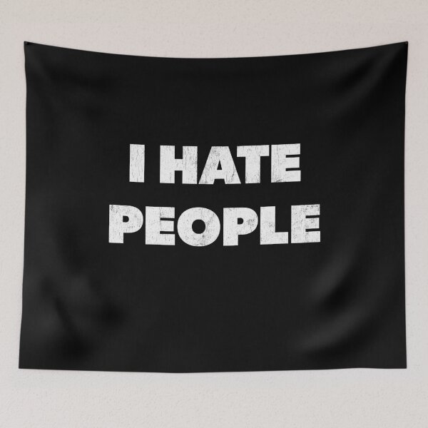 Item preview, I Hate People Antisocial Distressed designed and sold by RoguePixel.