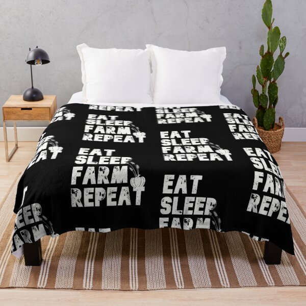 Item preview, Eat Sleep Farm Repeat designed and sold by BtheLight.