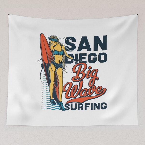 Item preview, SAN DIEGO BIG WAVE SURFING designed and sold by Luckydoe1.