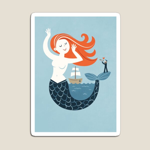 Hello Mermaid Magnet