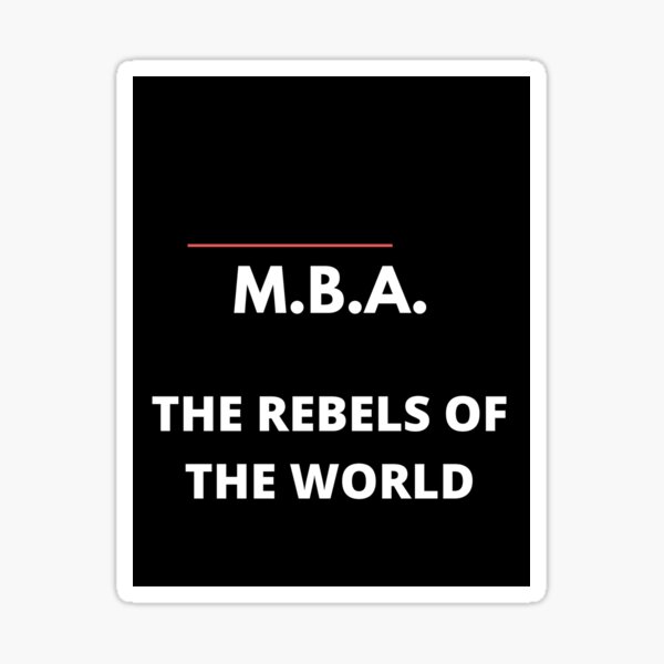 MBA Degree Merch Sticker