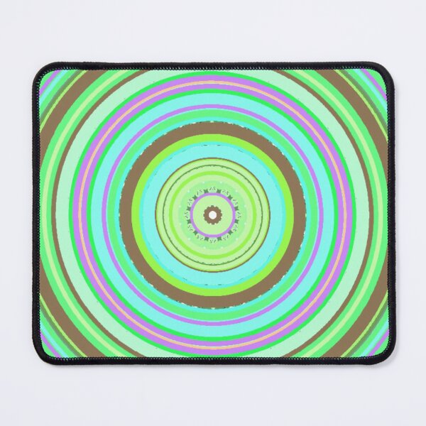 Item preview, ֎ HYPNOTIQUE ֍ Groovy ~*Party On Mint Green!*~ 70s Retro Kitsch Meme Theme ~ Abstract Digital Art ~ Mandala Medallion Kaleidoscope Sacred Geometry~colorful tones~psychadelic bulls eye target designed and sold by Spinning Plates 360.