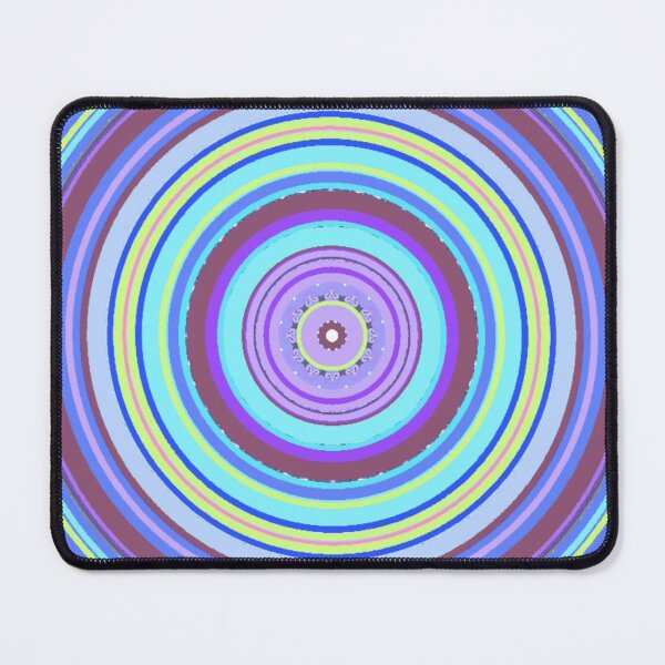 Item preview, ֎ HYPNOTIQUE ֍ Groovy ~*Party On Blue!*~ 70s Retro Kitsch Meme Theme ~ Abstract Digital Art ~ Mandala Medallion Kaleidoscope Sacred Geometry~colorful tones~psychadelic bulls eye target designed and sold by Spinning Plates 360.