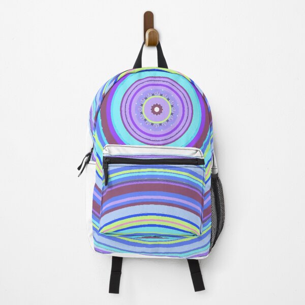 Item preview, ֎ HYPNOTIQUE ֍ Groovy ~*Party On Blue!*~ 70s Retro Kitsch Meme Theme ~ Abstract Digital Art ~ Mandala Medallion Kaleidoscope Sacred Geometry~colorful tones~psychadelic bulls eye target designed and sold by Spinning Plates 360.