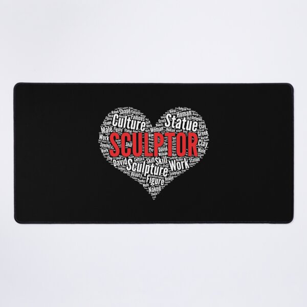 Item preview, Sculptor Artist Heart Shape Word Cloud Design design designed and sold by theodoros20.
