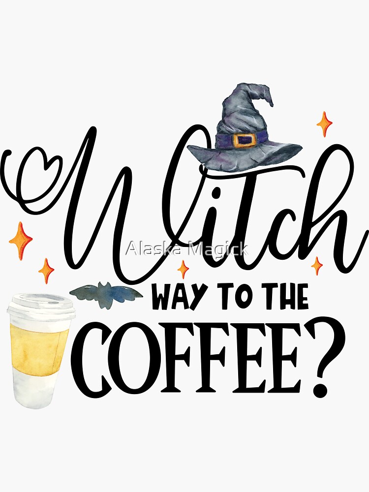 "Witch Way to the Coffee Kitchen Witch, Kitchen Witchery, Coffee Witch