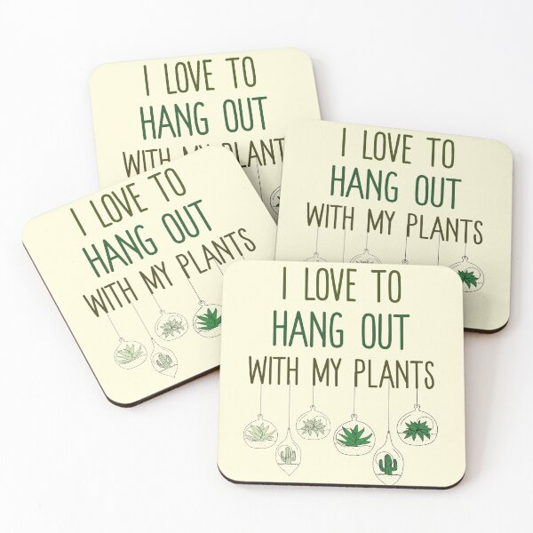 Item preview, I Love To Hang Out With My Plants. Hanging Planters Mini Garden designed and sold by Rebel-Design.