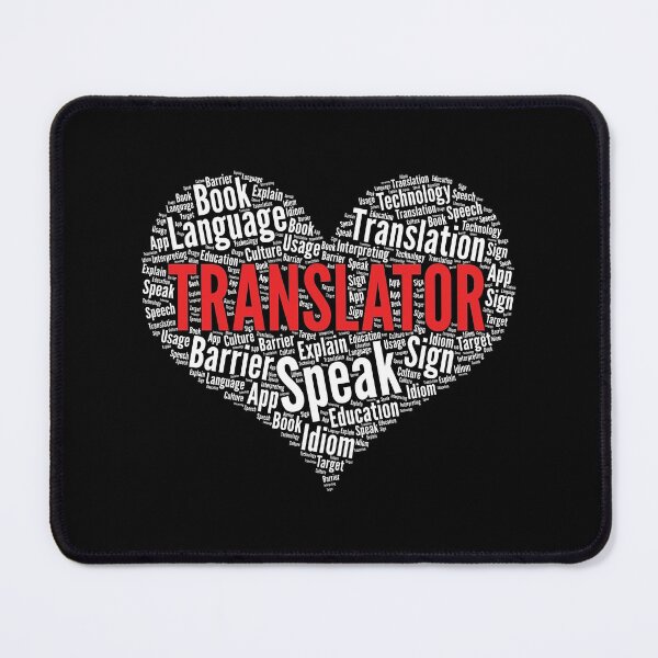 Item preview, Translator Heart Shape Word Cloud Design graphic designed and sold by theodoros20.