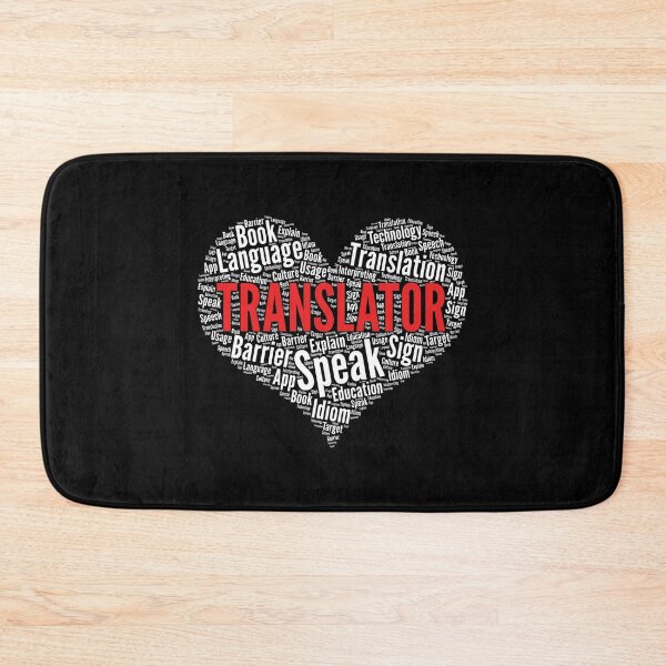 Item preview, Translator Heart Shape Word Cloud Design graphic designed and sold by theodoros20.