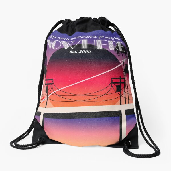 Item preview, Liminal Space Travel Poster "Nowhere" Vintage 80's Neons designed and sold by doomsdayllc.