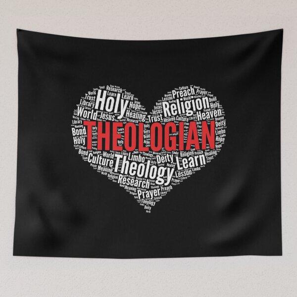 Item preview, Theologian Heart Shape Word Cloud Design design designed and sold by theodoros20.