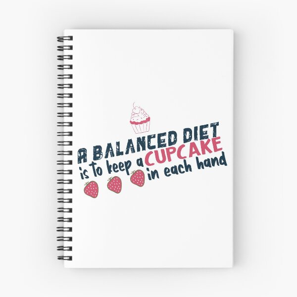 Artikelvorschau, Eine ausgewogene Ernährung besteht darin, in jeder Hand einen Cupcake zu halten entworfen und verkauft von Badrart.