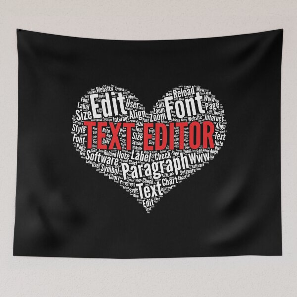 Item preview, Text Editor Heart Shape Word Cloud Design Newspaper Editor product designed and sold by theodoros20.