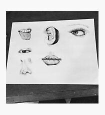 Facial Features Pen and ink art Photographic Print