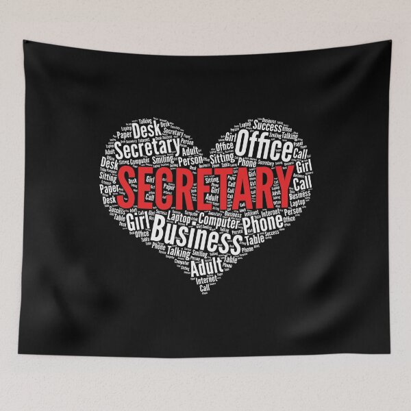 Item preview, Secretary Heart Shape Word Cloud Design graphic designed and sold by theodoros20.