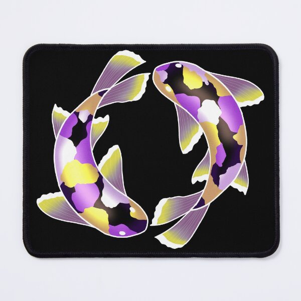Item preview, Nonbinary koi fish  designed and sold by DoesArtAndStuff.