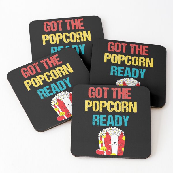 Item preview, Got The Popcorn Ready - Funny Popcorn cat shirt for Movie and sport fans  designed and sold by 5lav.