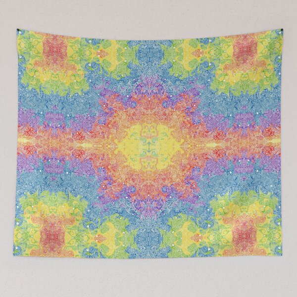 Item preview, Rainbow Abstract Dancing Men Stick Figure Pattern designed and sold by ThatsJustJilly.