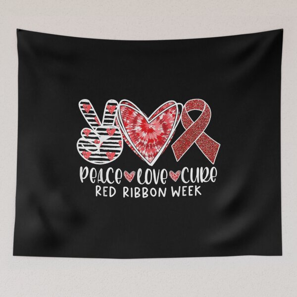 Item preview, Red Ribbon Week Awareness Wear Red Peace Love Cure Costume designed and sold by Ernieaustin.