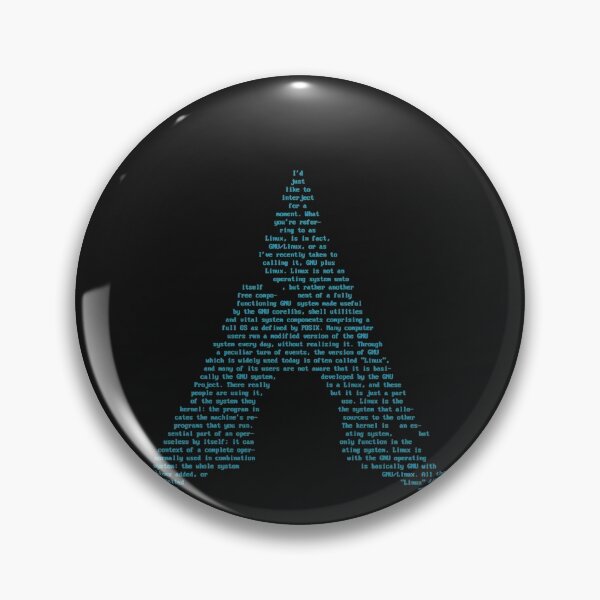 Item preview, Arch GNULinux Richard Stallman Interject copy pasta Classic designed and sold by DedeWidemon.