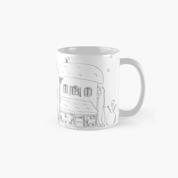 Advent street coloring Classic Mug