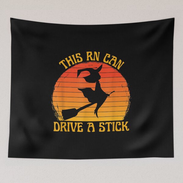 Item preview,  Rn Registered Nurse Witch Driving Stick Halloween Costume designed and sold by bonytmrz.