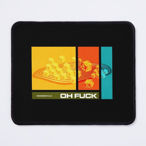 Item preview, Oh Fuck Retro Cubes Scifi Parody Print designed and sold by doomsdayllc.