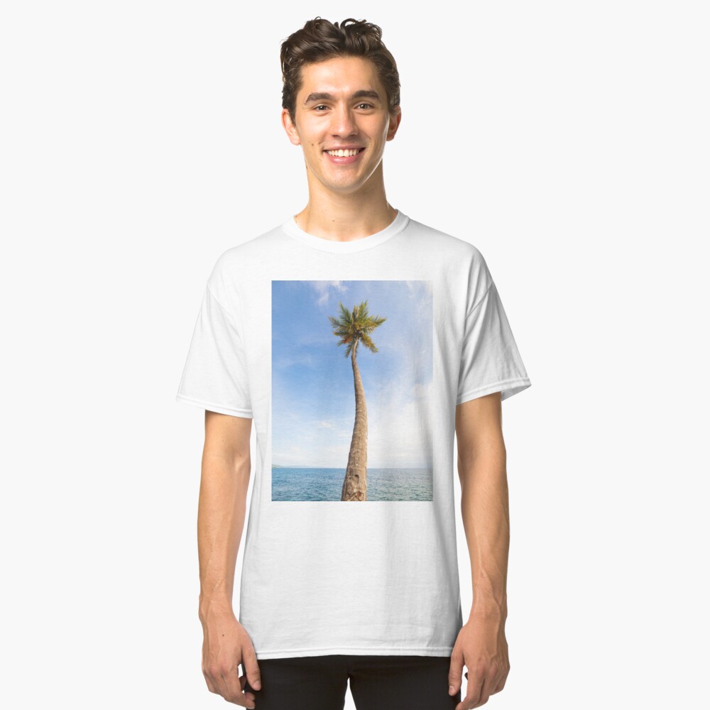 Tall palm tree against sky Classic T-Shirt