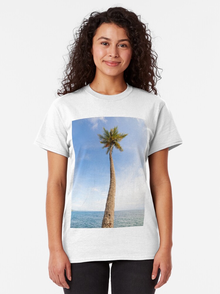 Alternate view of Tall palm tree against sky Classic T-Shirt