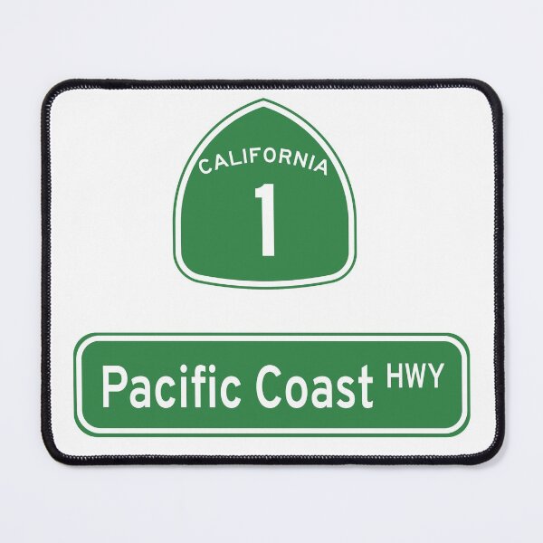 Item preview, California Highway 1 Pacific Coast Highway Street Sign designed and sold by allcitymetro.