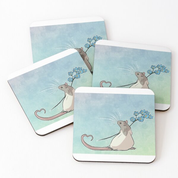 Forget Me Not Coasters (Set of 4)