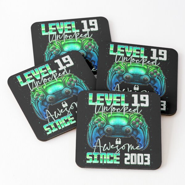 Item preview, Level 19 Unlocked Awesome Since 2003 19th Birthday Gaming designed and sold by Ernieaustin.