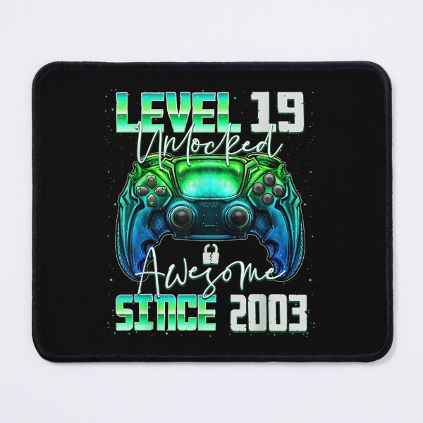 Item preview, Level 19 Unlocked Awesome Since 2003 19th Birthday Gaming designed and sold by Ernieaustin.