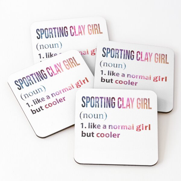 Item preview, Sporting clay Girl like a normal Girl but cooler galaxy designed and sold by jentochicken.