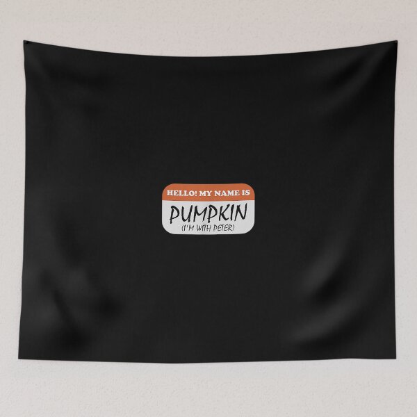 Item preview,  Hello My Name Pumpkin Im With Peter Couples Halloween designed and sold by sandyq55.