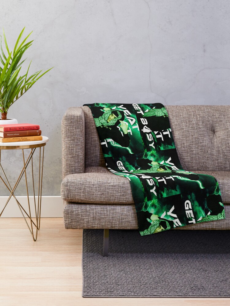 Green wool throws and blankets – Country Mouse