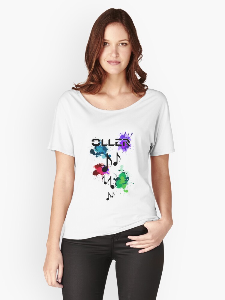 Thumbnail 1 of 3, Relaxed Fit T-Shirt, Color Splash Oller Logo designed and sold by xollerx.
