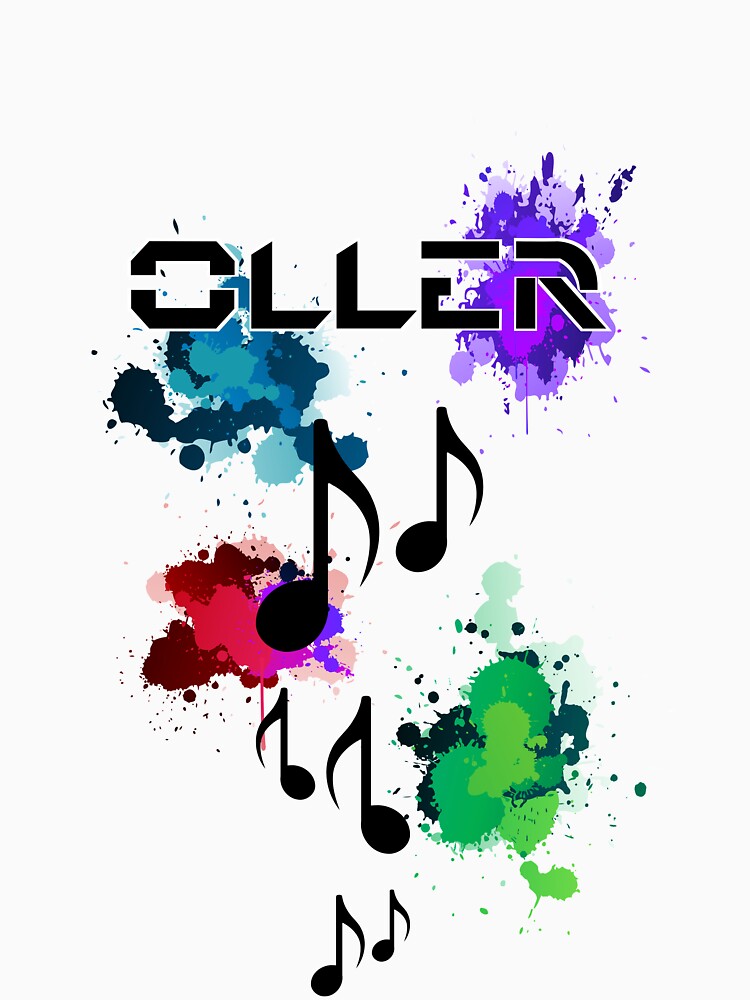 Thumbnail 3 of 3, Relaxed Fit T-Shirt, Color Splash Oller Logo designed and sold by xollerx.