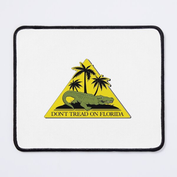 Item preview, DON'T TREAD ON FLORIDA / pro-freedom DeSantis libertarian gadsden 2A rights fan designed and sold by massiveink.