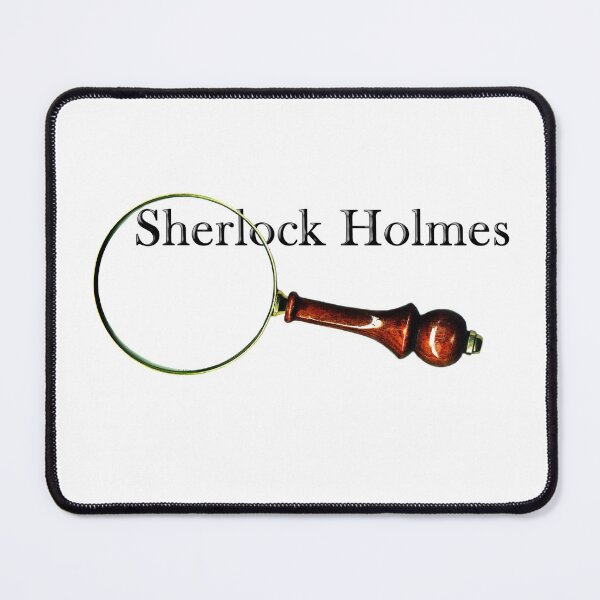 Sherlock Holmes & Magnifying Glass Mouse Pad
