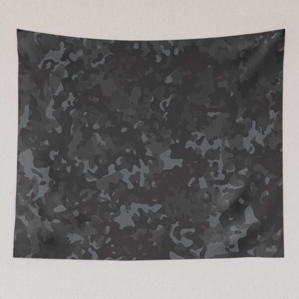 Item preview, Charcoal Camouflage Black Grey Night Camo  designed and sold by Cyberty.