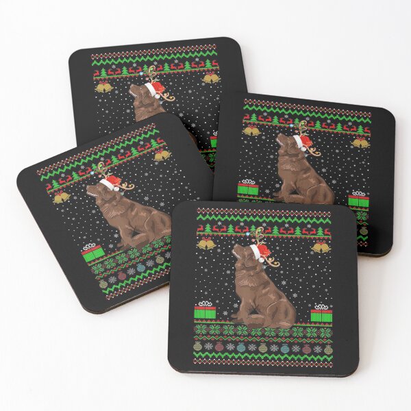 Item preview,  Reindeer Santa Hat Matching Ugly Newfoundland Christmas designed and sold by bonytmrz.