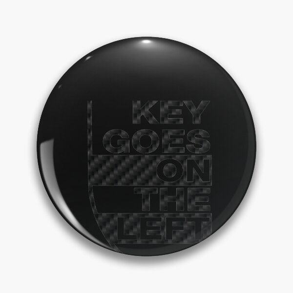 Item preview, Key Goes on the Left Carbon Classic designed and sold by JoshuaBurtens.