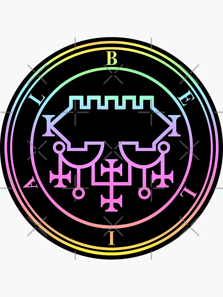 Seal Of Belial Or Sigil Of Belial Sticker For Sale By Omelaoccult