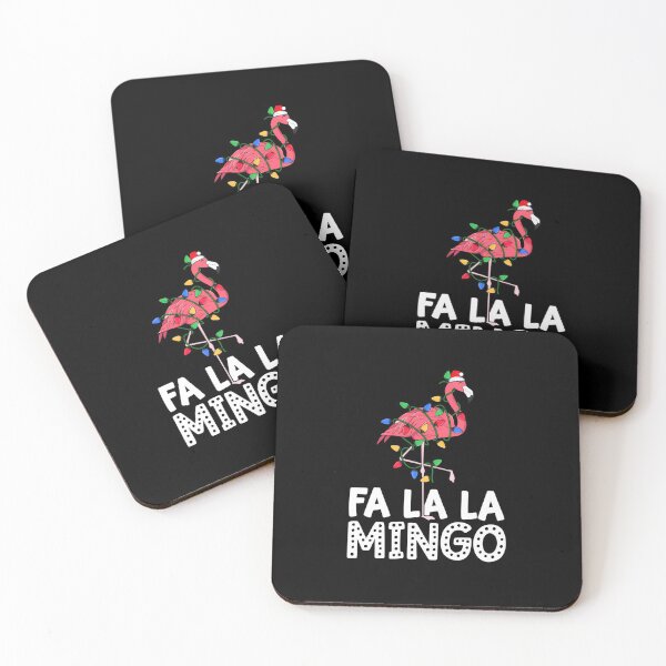 Item preview, Fa La La Mingo Flamingo Christmas Tree Lights Tropical Xmas designed and sold by HDankdesign.