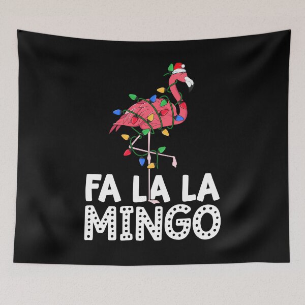 Item preview, Fa La La Mingo Flamingo Christmas Tree Lights Tropical Xmas designed and sold by HDankdesign.
