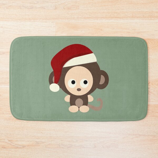 Artikelvorschau, Netter Weihnachtsaffe entworfen und verkauft von Hedgie Designs.